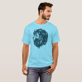 ライオンのロゴの人のワイシャツ Tシャツ (正面フル)