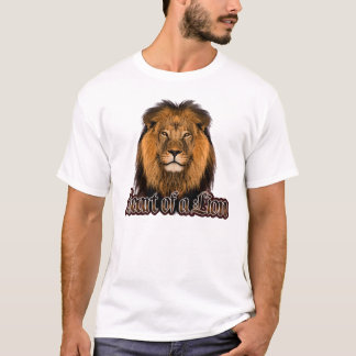 ライオンの人のTシャツのハート Tシャツ