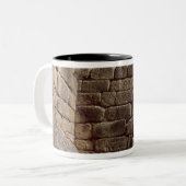 ライオンの出入口の眺め ツートーンマグカップ (正面左)