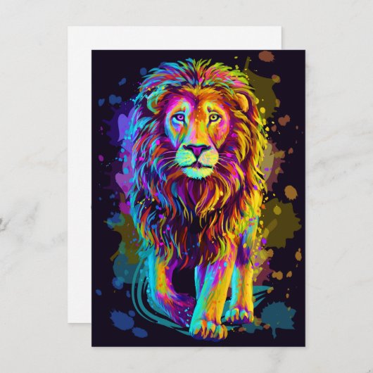 ライオンの力 招待状 (正面/裏面)