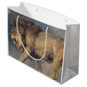 ライオンの勉強（エドウィン・ヘンリー・ランドセル作） ラージペーパーバッグ (裏面アングル)