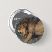 ライオンの勉強（エドウィン・ヘンリー・ランドセル作） 缶バッジ (正面&裏面)