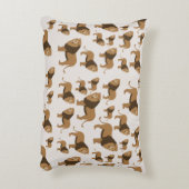 ライオンの動物のパターン アクセントクッション (裏面(縦))