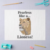 ライオンの動物 恐れ知らずの誕生日 薄葉紙 (クラフト)