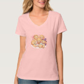 ライオンの友達VネックTシャツ Tシャツ (正面)