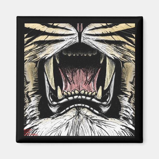 ライオンの口の磁石に マグネット (正面)