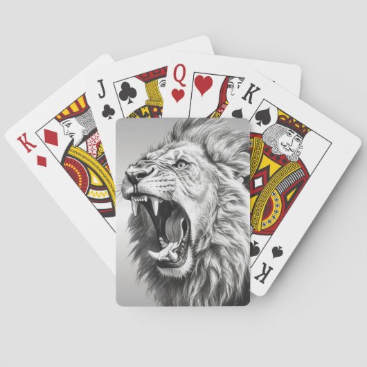 ライオンの吠え声 トランプ (裏面)