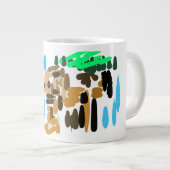 ライオンの喜び ジャンボコーヒーマグカップ (正面右)