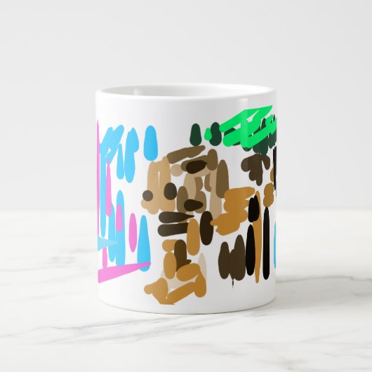 ライオンの喜び ジャンボコーヒーマグカップ (正面)