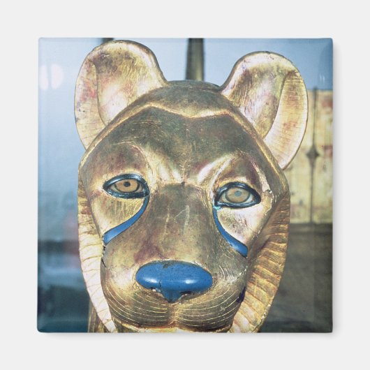 ライオンの型枠の葬式の寝頭 マグネット (正面)