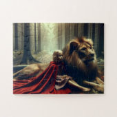 ライオンの女の子 ジグソーパズル (横)