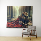 ライオンの女の子 タペストリー (インサイチュ(横))