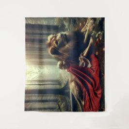 ライオンの女の子 タペストリー