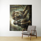 ライオンの女の子 タペストリー (インサイチュ)