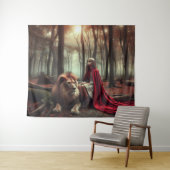 ライオンの女の子 タペストリー (インサイチュ(横))