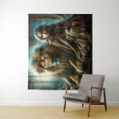 ライオンの女の子 タペストリー (インサイチュ)