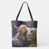 ライオンの女の子 トートバッグ (裏面)