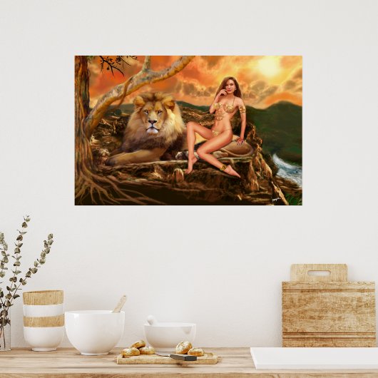 ライオンの女神 ポスター (キッチン)