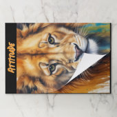 ライオンの姿勢 ペーパーパッド (折り畳み)