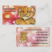 ライオンの子の名刺 名刺 (正面/裏面)