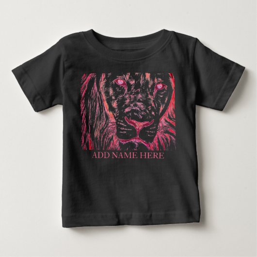 ライオンの子 ベビーTシャツ (正面)