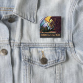 ライオンの家族、キングの日のボタン 缶バッジ (インサイチュ)