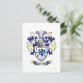 ライオンの家紋の紋章付き外衣 ポストカード (スタンド正面)