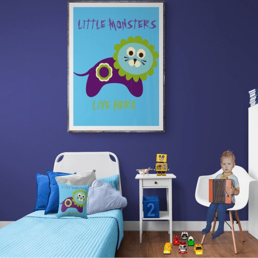 ライオンの小さなモンスターが住む ポスター