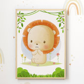 ライオンの幼稚園 プリント動物 キッズルーム ポスター