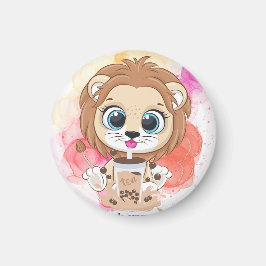 ライオンの引用文漫画ボバティーを飲む。 マグネット