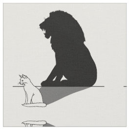 ライオンの影の猫 ファブリック