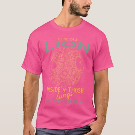 ライオンの心を解放せよ ブランドン その肺の中で だから Tシャツ (正面)