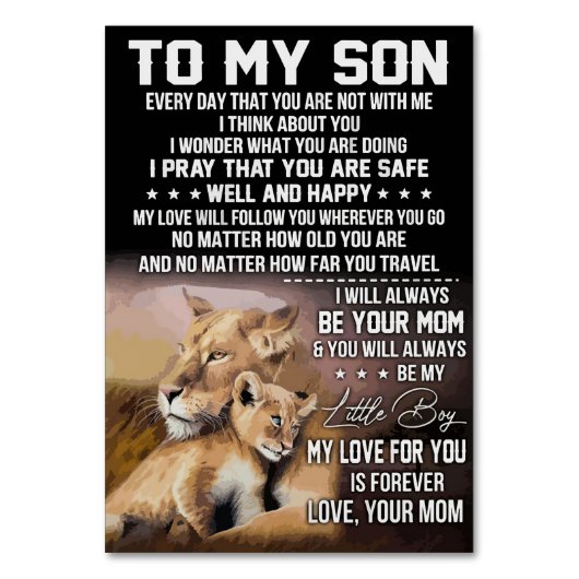 ライオンの恋人 テーブルナンバー (正面)