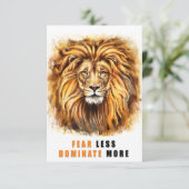 ライオンの恐怖はより多くを支配しない サンキューカード (スタンド正面)