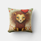 ライオンの愛1 クッション (正面)