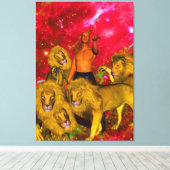 ライオンの旅 キャンバスプリント (インサイチュ (ウッドフロア))