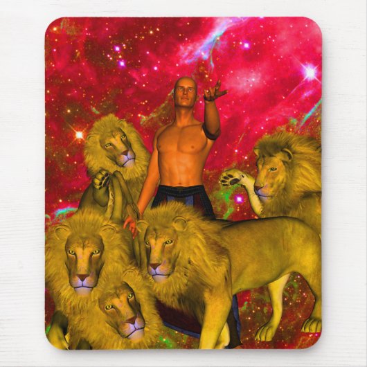 ライオンの旅 マウスパッド (正面)