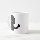 ライオンの星座マグカップ 獅子座のシルエットアート コーヒーマグカップ (正面左)