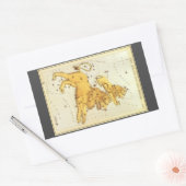 ライオンの星座 ヴィンテージ Urania's Mirror 長方形シール (封筒)