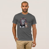 ライオンの曼荼羅アートBella+Canvas Tシャツ -  (正面フル)