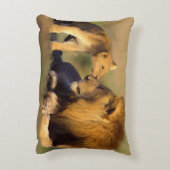 ライオンの枕 アクセントクッション (裏面(縦))