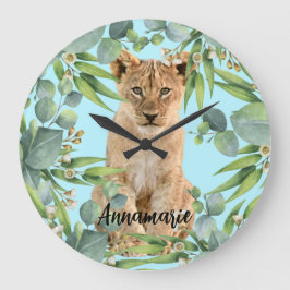 ライオンの森のカッブジャングル ラージ壁時計