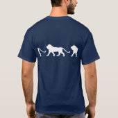 ライオンの歩くこと Tシャツ (裏面)