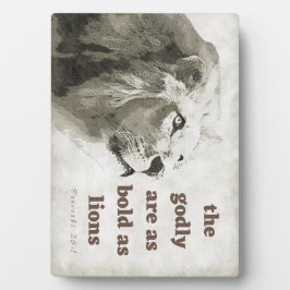 ライオンの歯垢としはっきりしたての諺28:1 フォトプラーク