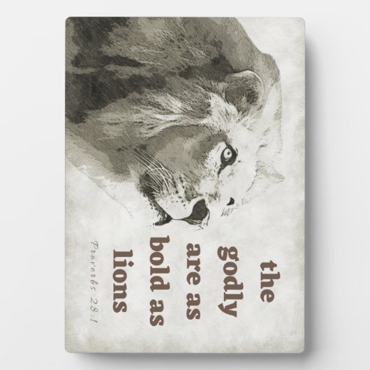 ライオンの歯垢としはっきりしたての諺28:1 フォトプラーク (正面)