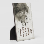 ライオンの歯垢としはっきりしたての諺28:1 フォトプラーク (側面)