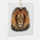 ライオンの水の色レオ王のサファリ動物のジャングル猫 セラミックオーナメント (右)