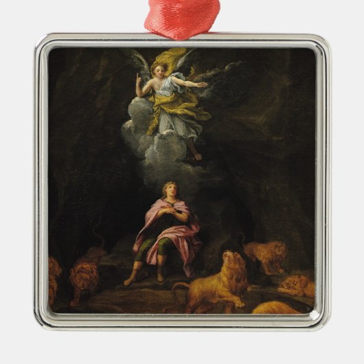 ライオンの洞穴のダニエル メタルオーナメント (正面)