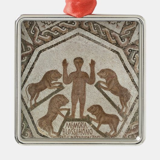 ライオンの洞穴のダニエル メタルオーナメント (正面)