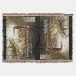 ライオンの洞穴の聖書の聖なる書物、経典のクリスチャンのダニエル スローブランケット